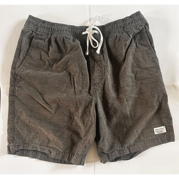 Modern Amusement Mens Shorts Size Medium Gray Pull On Canvas 100% Cotton Stretch - Picture 1 of 9